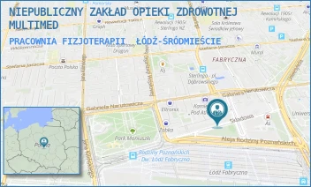 PRACOWNIA FIZJOTERAPII - NIEPUBLICZNY ZAKŁAD OPIEKI ZDROWOTNEJ MULTIMED - UL. SKŁADOWA 26/28,  ŁÓDŹ-ŚRÓDMIEŚCIE