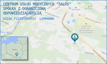 DZIAŁ FIZJOTERAPII - CENTRUM USŁUG MEDYCZNYCH "SALUS" SPÓŁKA Z OGRANICZONĄ ODPOWIEDZIALNOŚCIĄ - UL. ŻWIRKI I WIGURY 31,  LIMANOWA