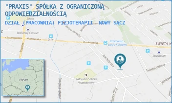 DZIAŁ (PRACOWNIA) FIZJOTERAPII - "PRAXIS" SPÓŁKA Z OGRANICZONĄ ODPOWIEDZIALNOŚCIĄ - UL. ŚW.HELENY 30B,  NOWY SĄCZ