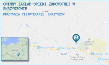 PRACOWNIA FIZJOTERAPII - GMINNY ZAKŁAD OPIEKI ZDROWOTNEJ W SKRZYSZOWIE - UL. SKRZYSZÓW 645,  SKRZYSZÓW