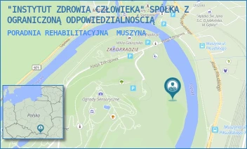 PORADNIA REHABILITACYJNA - "INSTYTUT ZDROWIA CZŁOWIEKA" SPÓŁKA Z OGRANICZONĄ ODPOWIEDZIALNOŚCIĄ - DR. SEWERYNA MŚCIWUJEWSKIEGO 1,  MUSZYNA