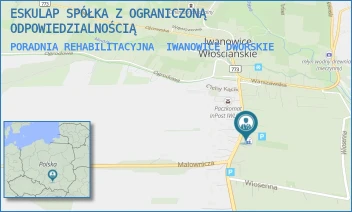 PORADNIA REHABILITACYJNA - ESKULAP SPÓŁKA Z OGRANICZONĄ ODPOWIEDZIALNOŚCIĄ - UL. JURAJSKA 27,  IWANOWICE DWORSKIE