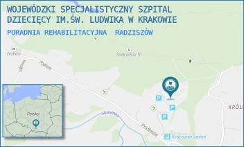 PORADNIA REHABILITACYJNA - WOJEWÓDZKI SPECJALISTYCZNY SZPITAL DZIECIĘCY IM.ŚW. LUDWIKA W KRAKOWIE - UL. PODLESIE 173,  RADZISZÓW