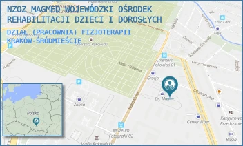 DZIAŁ (PRACOWNIA) FIZJOTERAPII - NZOZ MAGMED WOJEWÓDZKI OŚRODEK REHABILITACJI DZIECI I DOROSŁYCH - UL. OLSZAŃSKA 5,  KRAKÓW-ŚRÓDMIEŚCIE