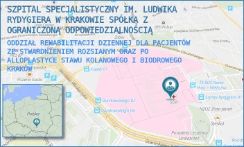 ODDZIAŁ REHABILITACJI DZIENNEJ DLA PACJENTÓW ZE STWARDNIENIEM ROZSIANYM ORAZ PO ALLOPLASTYCE STAWU KOLANOWEGO I BIODROWEGO - SZPITAL SPECJALISTYCZNY IM. LUDWIKA RYDYGIERA W KRAKOWIE SPÓŁKA Z OGRANICZONĄ ODPOWIEDZIALNOŚCIĄ - OSIEDLE ZŁOTEJ JESIENI 1,  KRAKÓW