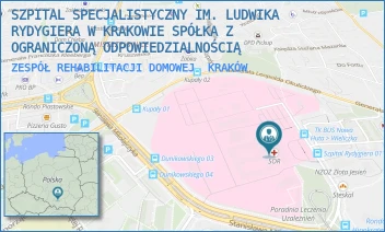 ZESPÓŁ REHABILITACJI DOMOWEJ - SZPITAL SPECJALISTYCZNY IM. LUDWIKA RYDYGIERA W KRAKOWIE SPÓŁKA Z OGRANICZONĄ ODPOWIEDZIALNOŚCIĄ - OSIEDLE ZŁOTEJ JESIENI 1,  KRAKÓW