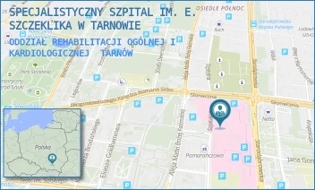 ODDZIAŁ REHABILITACJI OGÓLNEJ I KARDIOLOGICZNEJ - SPECJALISTYCZNY SZPITAL IM. E. SZCZEKLIKA W TARNOWIE - UL. SZPITALNA 13,  TARNÓW