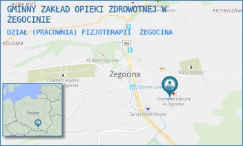 DZIAŁ (PRACOWNIA) FIZJOTERAPII - GMINNY ZAKŁAD OPIEKI ZDROWOTNEJ W ŻEGOCINIE - UL. ŻEGOCINA 232,  ŻEGOCINA