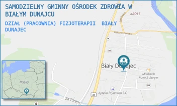 DZIAŁ (PRACOWNIA) FIZJOTERAPII - SAMODZIELNY GMINNY OŚRODEK ZDROWIA W BIAŁYM DUNAJCU - UL. JANA PAWŁA II 308,  BIAŁY DUNAJEC