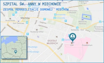 ZESPÓŁ REHABILITACJI DOMOWEJ - SZPITAL ŚW. ANNY W MIECHOWIE - UL. SZPITALNA 3,  MIECHÓW