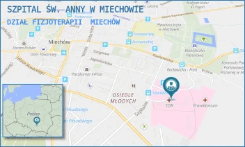 DZIAŁ FIZJOTERAPII - SZPITAL ŚW. ANNY W MIECHOWIE - UL. SZPITALNA 3,  MIECHÓW