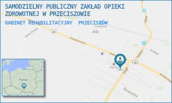 GABINET REHABILITACYJNY - SAMODZIELNY PUBLICZNY ZAKŁAD OPIEKI ZDROWOTNEJ W PRZECISZOWIE - UL. DŁUGA 4,  PRZECISZÓW