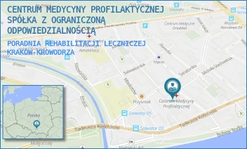 PORADNIA REHABILITACJI LECZNICZEJ - CENTRUM MEDYCYNY PROFILAKTYCZNEJ SPÓŁKA Z OGRANICZONĄ ODPOWIEDZIALNOŚCIĄ - UL. BOLESŁAWA KOMOROWSKIEGO 12,  KRAKÓW-KROWODRZA
