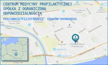 PRACOWNIA FIZJOTERAPII - CENTRUM MEDYCYNY PROFILAKTYCZNEJ SPÓŁKA Z OGRANICZONĄ ODPOWIEDZIALNOŚCIĄ - UL. BOLESŁAWA KOMOROWSKIEGO 12,  KRAKÓW-KROWODRZA