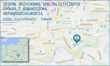 DZIAŁ FIZJOTERAPII - ZESPÓŁ PRZYCHODNI SPECJALISTYCZNYCH SPÓŁKA Z OGRANICZONĄ ODPOWIEDZIALNOŚCIĄ - UL. MOSTOWA 6,  TARNÓW