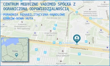 PORADNIA REHABILITACYJNA-HANDLOWE - CENTRUM MEDYCZNE VADIMED SPÓŁKA Z OGRANICZONĄ ODPOWIEDZIALNOŚCIĄ - OS. HANDLOWE 1,  KRAKÓW-NOWA HUTA
