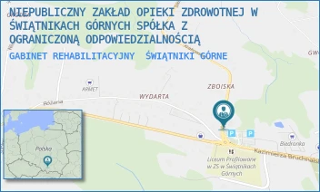 GABINET REHABILITACYJNY - NIEPUBLICZNY ZAKŁAD OPIEKI ZDROWOTNEJ W ŚWIĄTNIKACH GÓRNYCH SPÓŁKA Z OGRANICZONĄ ODPOWIEDZIALNOŚCIĄ - UL. KRAKOWSKA 2,  ŚWIĄTNIKI GÓRNE