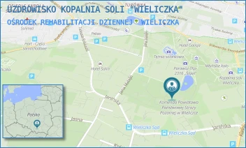OŚRODEK REHABILITACJI DZIENNEJ - UZDROWISKO KOPALNIA SOLI "WIELICZKA" - UL. PARK KINGI 1 BUD. I,  WIELICZKA