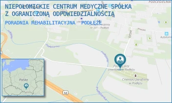 PORADNIA REHABILITACYJNA - NIEPOŁOMICKIE CENTRUM MEDYCZNE SPÓŁKA Z OGRANICZONĄ ODPOWIEDZIALNOŚCIĄ - UL. KORTOWA 467,  PODŁĘŻE