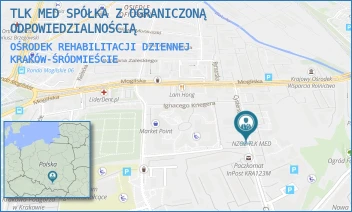OŚRODEK REHABILITACJI DZIENNEJ - TLK MED SPÓŁKA Z OGRANICZONĄ ODPOWIEDZIALNOŚCIĄ - UL. CYSTERSÓW 16,  KRAKÓW-ŚRÓDMIEŚCIE