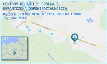 OŚRODEK DZIENNY REHABILITACJI SŁUCHU I MOWY (K) - CENTRUM REHABILIS SPÓŁKA Z OGRANICZONĄ ODPOWIEDZIALNOŚCIĄ - UL. TADEUSZA BOYA ŻELEŃSKIEGO 100,  KATOWICE