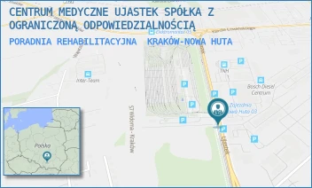 PORADNIA REHABILITACYJNA - CENTRUM MEDYCZNE UJASTEK SPÓŁKA Z OGRANICZONĄ ODPOWIEDZIALNOŚCIĄ - UL. UJASTEK 3,  KRAKÓW-NOWA HUTA