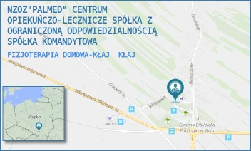 FIZJOTERAPIA DOMOWA-KŁAJ - NZOZ"PALMED" CENTRUM OPIEKUŃCZO-LECZNICZE SPÓŁKA Z OGRANICZONĄ ODPOWIEDZIALNOŚCIĄ SPÓŁKA KOMANDYTOWA - KŁAJ 820,  KŁAJ