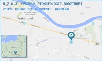 ZESPÓŁ REHABILITACJI DOMOWEJ - N.Z.O.Z. CENTRUM STOMATOLOGII RODZINNEJ - UL. NOWOTARSKA 294,  WAKSMUND