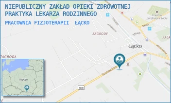 PRACOWNIA FIZJOTERAPII - NIEPUBLICZNY ZAKŁAD OPIEKI ZDROWOTNEJ PRAKTYKA LEKARZA RODZINNEGO - UL. ŁĄCKO 140,  ŁĄCKO