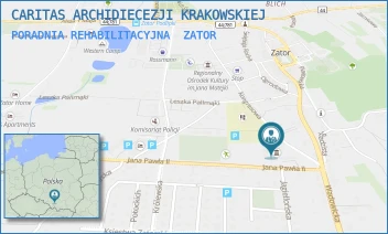 PORADNIA REHABILITACYJNA - CARITAS ARCHIDIECEZJI KRAKOWSKIEJ - JANA PAWŁA II 1,  ZATOR