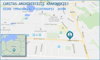 DZIAŁ (PRACOWNIA) FIZJOTERAPII - CARITAS ARCHIDIECEZJI KRAKOWSKIEJ - UL. JANA PAWŁA II 1,  ZATOR
