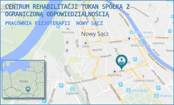 PRACOWNIA FIZJOTERAPII - CENTRUM REHABILITACJI TUKAN SPÓŁKA Z OGRANICZONĄ ODPOWIEDZIALNOŚCIĄ - UL. JANA SOBIESKIEGO 24,  NOWY SĄCZ