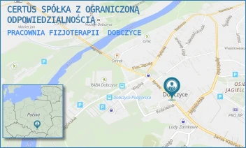PRACOWNIA FIZJOTERAPII - CERTUS SPÓŁKA Z OGRANICZONĄ ODPOWIEDZIALNOŚCIĄ - RYNEK 16,  DOBCZYCE