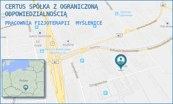 PRACOWNIA FIZJOTERAPII - CERTUS SPÓŁKA Z OGRANICZONĄ ODPOWIEDZIALNOŚCIĄ - UL. DROGOWCÓW 5,  MYŚLENICE