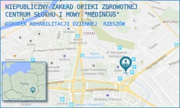 OŚRODEK REHABILITACJI DZIENNEJ - NIEPUBLICZNY ZAKŁAD OPIEKI ZDROWOTNEJ CENTRUM SŁUCHU I MOWY "MEDINCUS" - AL. NIEPODLEGŁOŚCI 3,  RZESZÓW