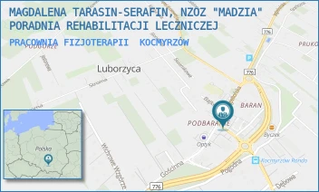 PRACOWNIA FIZJOTERAPII - MAGDALENA TARASIN-SERAFIN, NZOZ "MADZIA" PORADNIA REHABILITACJI LECZNICZEJ - UL. JAGIELLOŃSKA 2,  KOCMYRZÓW