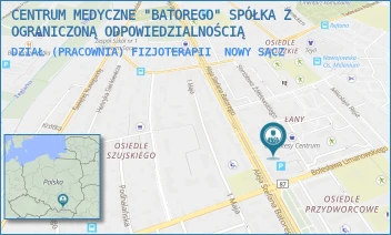 DZIAŁ (PRACOWNIA) FIZJOTERAPII - CENTRUM MEDYCZNE "BATOREGO" SPÓŁKA Z OGRANICZONĄ ODPOWIEDZIALNOŚCIĄ - ALEJE STEFANA BATOREGO 77,  NOWY SĄCZ