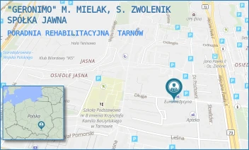 PORADNIA REHABILITACYJNA - "GERONIMO" M. MIELAK, S. ZWOLENIK SPÓŁKA JAWNA - UL. DŁUGA 19,  TARNÓW