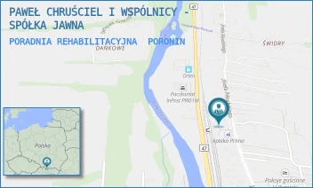 PORADNIA REHABILITACYJNA - PAWEŁ CHRUŚCIEL I WSPÓLNICY - SPÓŁKA JAWNA - UL. JÓZEFA PIŁSUDSKIEGO 101,  PORONIN