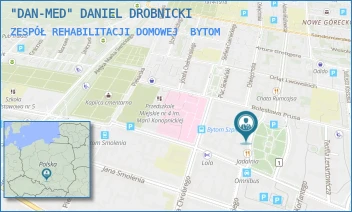 ZESPÓŁ REHABILITACJI DOMOWEJ - "DAN-MED" DANIEL DROBNICKI - UL. PLAC AKADEMICKI 15/6,  BYTOM