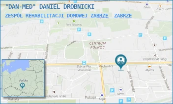 ZESPÓŁ REHABILITACJI DOMOWEJ ZABRZE - "DAN-MED" DANIEL DROBNICKI - UL. WOLNOŚCI 163,  ZABRZE