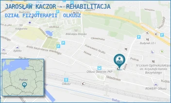 DZIAŁ FIZJOTERAPII - JAROSŁAW KACZOR - REHABILITACJA - UL. KRÓLA KAZIMIERZA WIELKIEGO 63,  OLKUSZ
