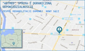 ZESPÓŁ REHABILITACJI DOMOWEJ - "ARTMED" SPÓŁKA Z OGRANICZONĄ ODPOWIEDZIALNOŚCIĄ - UL. BARSKA 63/1,  NOWY SĄCZ