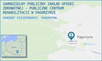 GABINET FIZJOTERAPII - SAMODZIELNY PUBLICZNY ZAKŁAD OPIEKI ZDROWOTNEJ - PUBLICZNE CENTRUM REHABILITACJI W PAGORZYNIE - PAGORZYNA 238,  PAGORZYNA