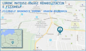 FIZJOHELP BRONOWICE DOMOWA - LORENC MATEUSZ USŁUGI REHABILITACYJNE FIZJOHELP - UL. ZARZECZE 124A,  KRAKÓW-KROWODRZA