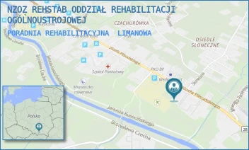 PORADNIA REHABILITACYJNA - NZOZ REHSTAB ODDZIAŁ REHABILITACJI OGÓLNOUSTROJOWEJ - UL. JÓZEFA PIŁSUDSKIEGO 53,  LIMANOWA