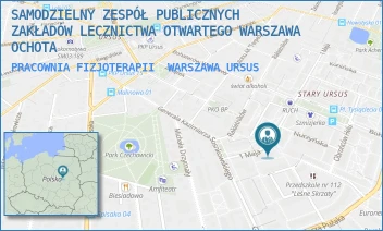 PRACOWNIA FIZJOTERAPII - SAMODZIELNY ZESPÓŁ PUBLICZNYCH ZAKŁADÓW LECZNICTWA OTWARTEGO WARSZAWA OCHOTA - 1 MAJA 13,  WARSZAWA URSUS