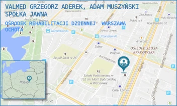 OŚRODEK REHABILITACJI DZIENNEJ - VALMED GRZEGORZ ADEREK, ADAM MUSZYŃSKI SPÓŁKA JAWNA - GRÓJECKA 126,  WARSZAWA OCHOTA