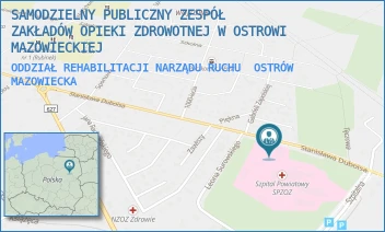 ODDZIAŁ REHABILITACJI NARZĄDU RUCHU - SAMODZIELNY PUBLICZNY ZESPÓŁ ZAKŁADÓW OPIEKI ZDROWOTNEJ W OSTROWI MAZOWIECKIEJ - DUBOIS 68, OSTRÓW MAZOWIECKA
