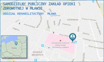 ODDZIAŁ REHABILITACYJNY - SAMODZIELNY PUBLICZNY ZAKŁAD OPIEKI ZDROWOTNEJ W MŁAWIE - ANNY DOBRSKIEJ 1,  MŁAWA